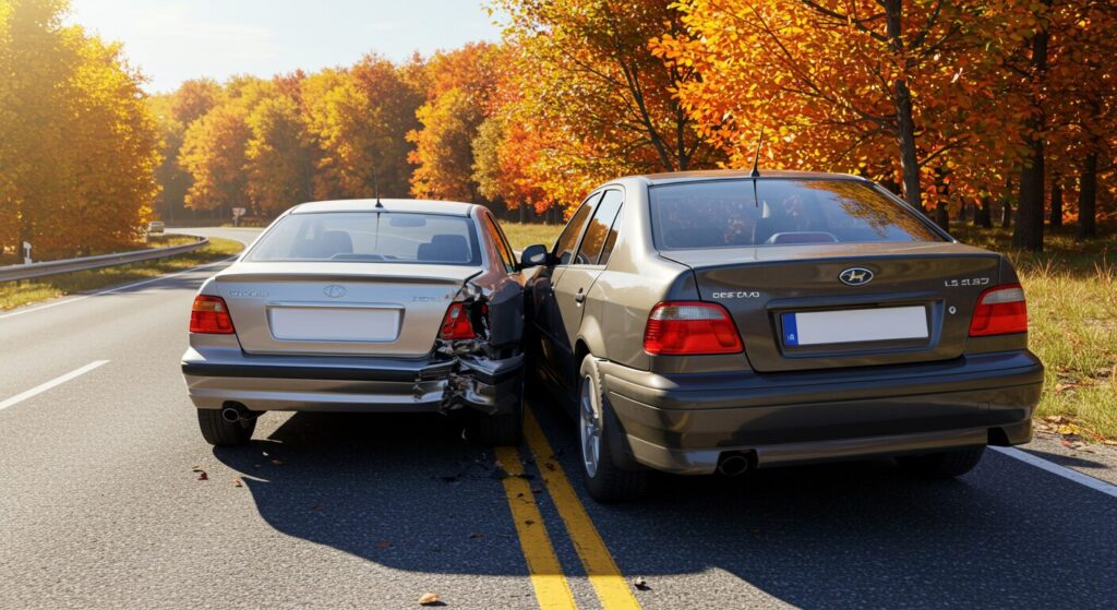 自動車衝突事故のイメージ写真